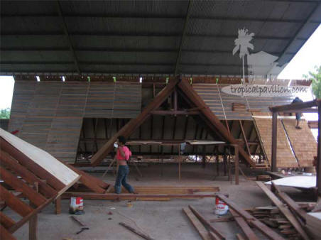 Bali prefab house gazebo pavilion wood roofs