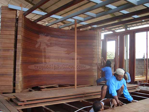 Bali prefab luxury house under construction(Seychelle)