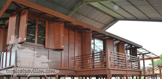 Bali wooden prefab Hawaii house